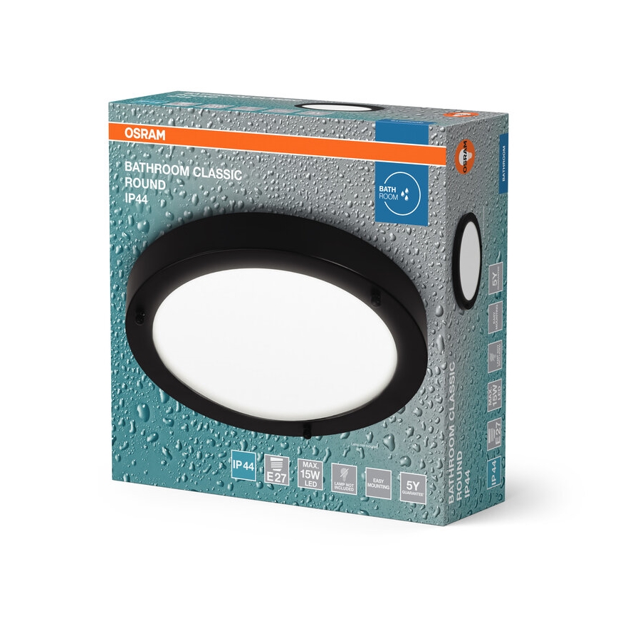 Osram - Stropno svjetlo za kupaonicu BATHROOM CLASSIC 1xE27/15W/230V, promjer 31 cm, IP44