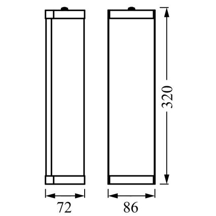 Osram - Zidno svjetlo za kupaonicu BATHROOM CLASSIC 2xE14/12W/230V IP44 sjajni krom