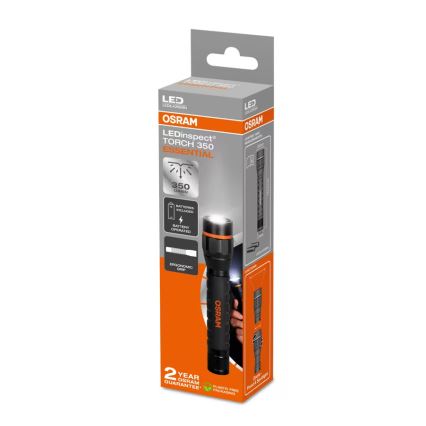 Osram - LED ručna svjetiljka s mogućnošću prigušivanja LEDINSPECT TORCH 350 ESSENTIAL LED/4W/2xAAA IP44