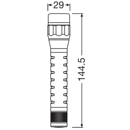 Osram - LED ručna svjetiljka s mogućnošću prigušivanja LEDINSPECT TORCH 350 ESSENTIAL LED/4W/2xAAA IP44