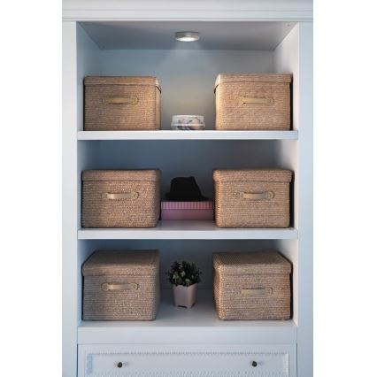 Osram - LED dodirno orijentacijsko svjetlo DOT-IT LED/0,2W/3xAAA Ø 6,8 cm srebrno