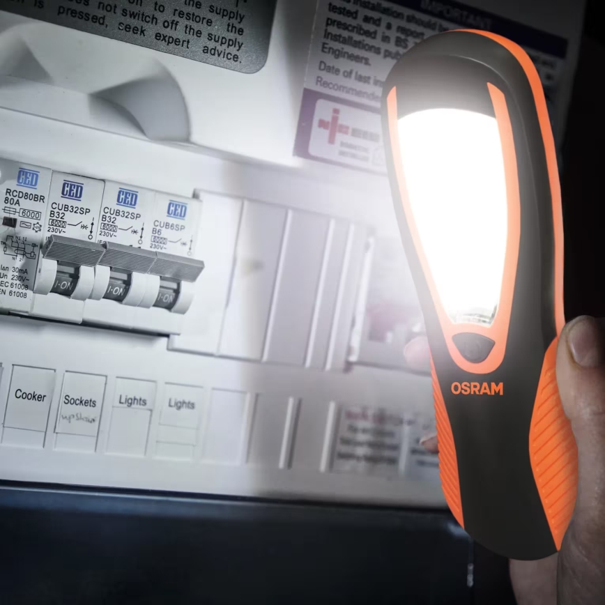 Osram - LED inspekcijska svjetiljka LEDINSPECT TASK 180 ESSENTIAL LED/3W/3xAAA