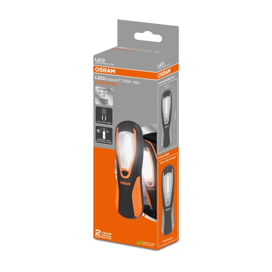 Osram - LED inspekcijska svjetiljka LEDINSPECT TASK 180 ESSENTIAL LED/3W/3xAAA