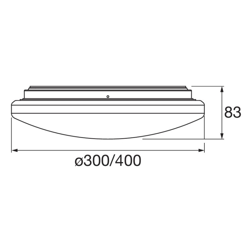 Osram - LED kupaonska stropna svjetiljka s senzorom pokreta i sumraka ORBIS LED/15,5W/230V pr. 30 cm IP44 bijela
