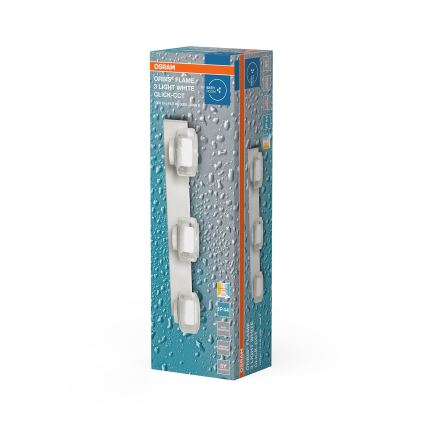 Osram - LED zidno svjetlo za kupaonicu ORBIS FLAME 3xLED/5,5W/230V 3000/4000K IP44 bijela