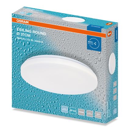 Osram - LED stropno svjetlo za kupaonicu CEILING ROUND LED/24W/230V 6500K Ø 37 cm IP44 bijelo