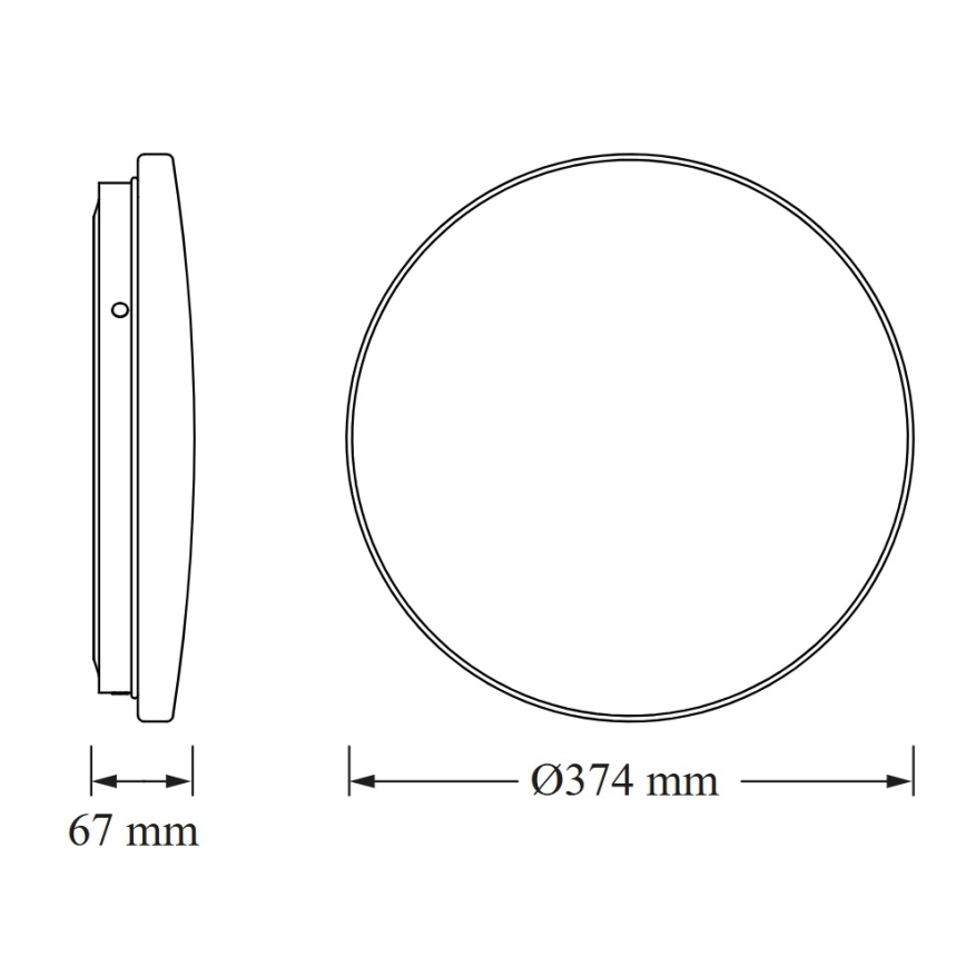 Osram - LED stropno svjetlo za kupaonicu CEILING ROUND LED/24W/230V 6500K Ø 37 cm IP44 bijelo