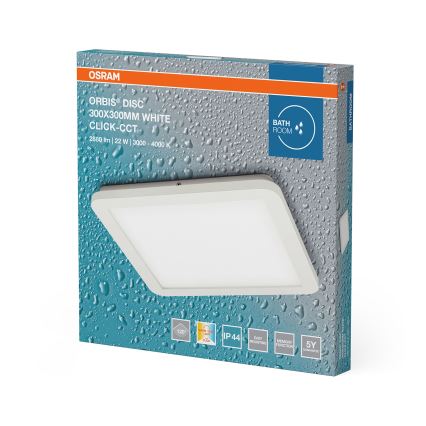 Osram - LED kupaonsko stropno svjetlo ORBIS DISC LED/22W/230V 3000/4000K 30x30 cm IP44 bijela