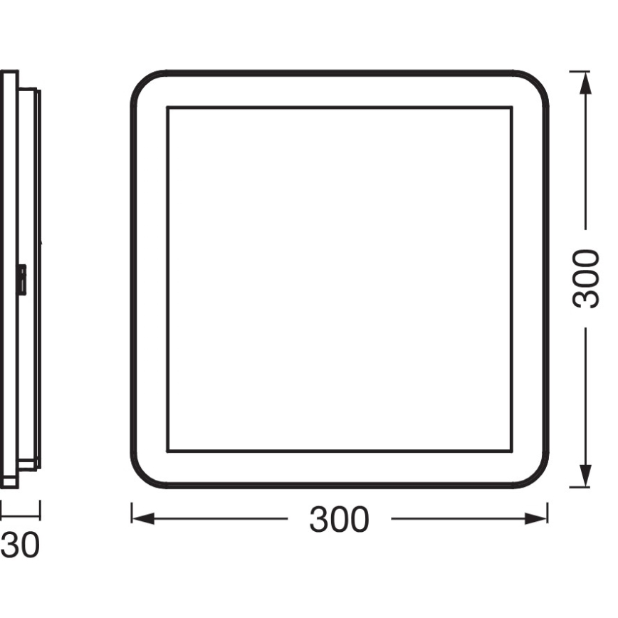 Osram - LED kupaonsko stropno svjetlo ORBIS DISC LED/22W/230V 3000/4000K 30x30 cm IP44 bijela