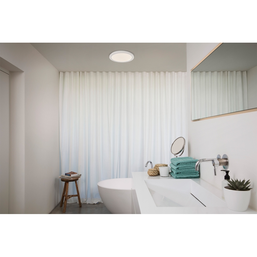 Osram - LED kupaonska stropna svjetiljka ORBIS DISC, LED 22W, 230V, 3000/4000K, promjer 30 cm, IP44, bijela
