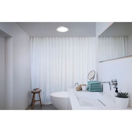 Osram - Kupaonsko LED stropno svjetlo ORBIS DISC LED/22W/230V 3000/4000K Ø 30 cm IP44 matni krom