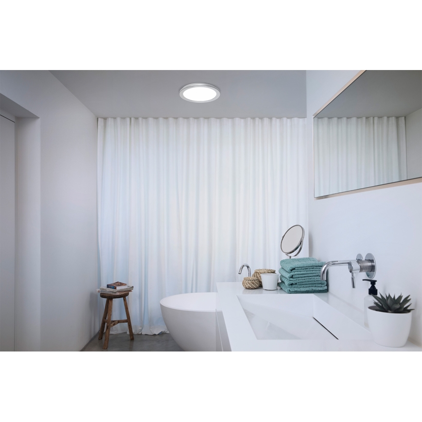 Osram - Kupaonsko LED stropno svjetlo ORBIS DISC LED/22W/230V 3000/4000K Ø 30 cm IP44 matni krom