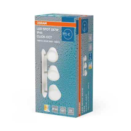 Osram - LED kupaonsko ugradno spot svjetlo SPOT 3xLED/7W/230V IP44 3000/4000K