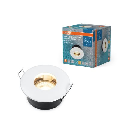 Osram - LED kupaonsko ugradno svjetlo SPOT 1xGU10/4,3W/230V 2700K CRI 90 Ø 8,5 cm IP65 bijela