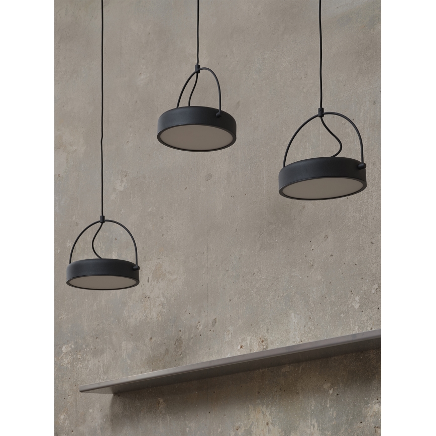 Osram - LED luster na kabelu DECOR PUCK 3xLED/12W/230V CRI 90 crna