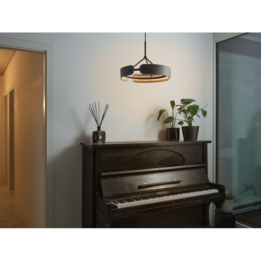 Osram - LED luster na sajli DECOR CURVE LED/33W/230V siva