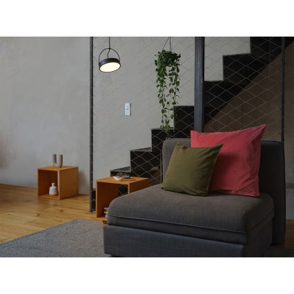 Osram - LED luster na sajli DECOR PUCK LED/12W/230V crni