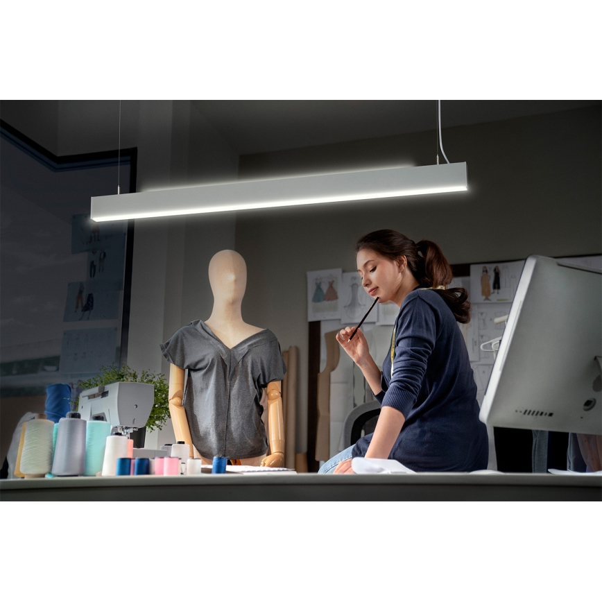 Osram - prigušivi LED luster na kabelu OFFICE LINE LED/42W/230V 4000K 112,6 cm bijela