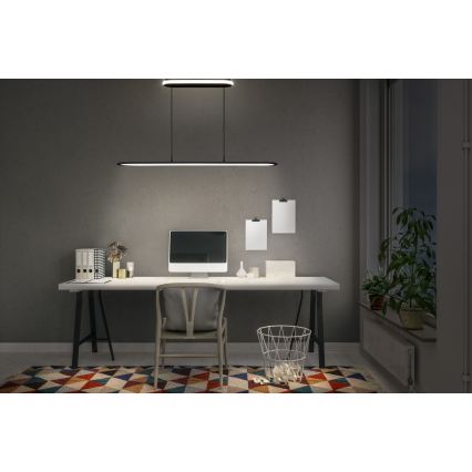 Osram - LED viseća svjetiljka na sajli s mogućnošću prigušivanja OFFICE LINE LED/57W/230V 4000K 100 cm CRI 90 crna