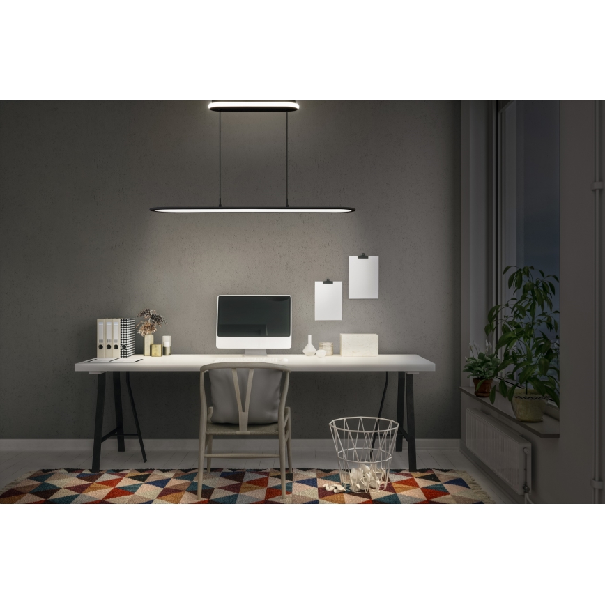 Osram - LED viseća svjetiljka na sajli s mogućnošću prigušivanja OFFICE LINE LED/57W/230V 4000K 100 cm CRI 90 crna