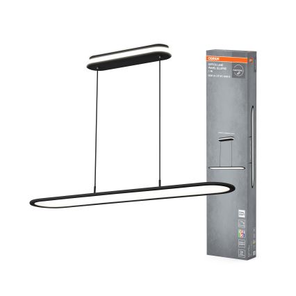 Osram - LED viseća svjetiljka na sajli s mogućnošću prigušivanja OFFICE LINE LED/57W/230V 4000K 100 cm CRI 90 crna