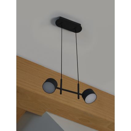 Osram - LED viseći luster na sajli DECOR KYOTO s mogućnošću prigušivanja 2xLED/10W/230V CRI 90 crna