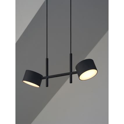 Osram - LED viseći luster na sajli DECOR KYOTO s mogućnošću prigušivanja 2xLED/10W/230V CRI 90 crna