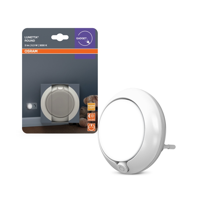 Osram - LED noćno svjetlo s senzorom LUNETTA LED/0,3W/230V 3000K