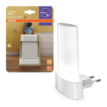 Osram - LED noćno svjetlo s senzorom sumraka LUNETTA LED/0,28W/230V 3000K