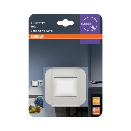 Osram - LED noćno svjetlo s senzorom sumraka LUNETTA LED/0,2W/230V