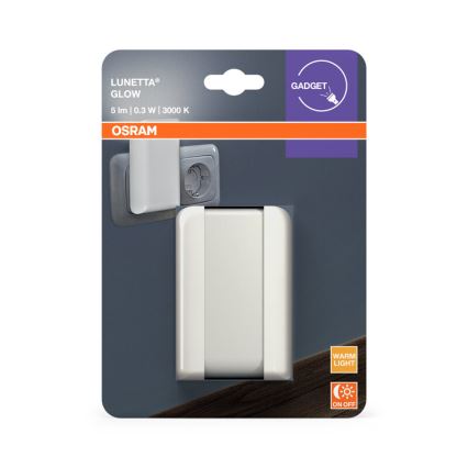 Osram - LED noćno svjetlo s senzorom sumraka LUNETTA LED/0,3W/230V