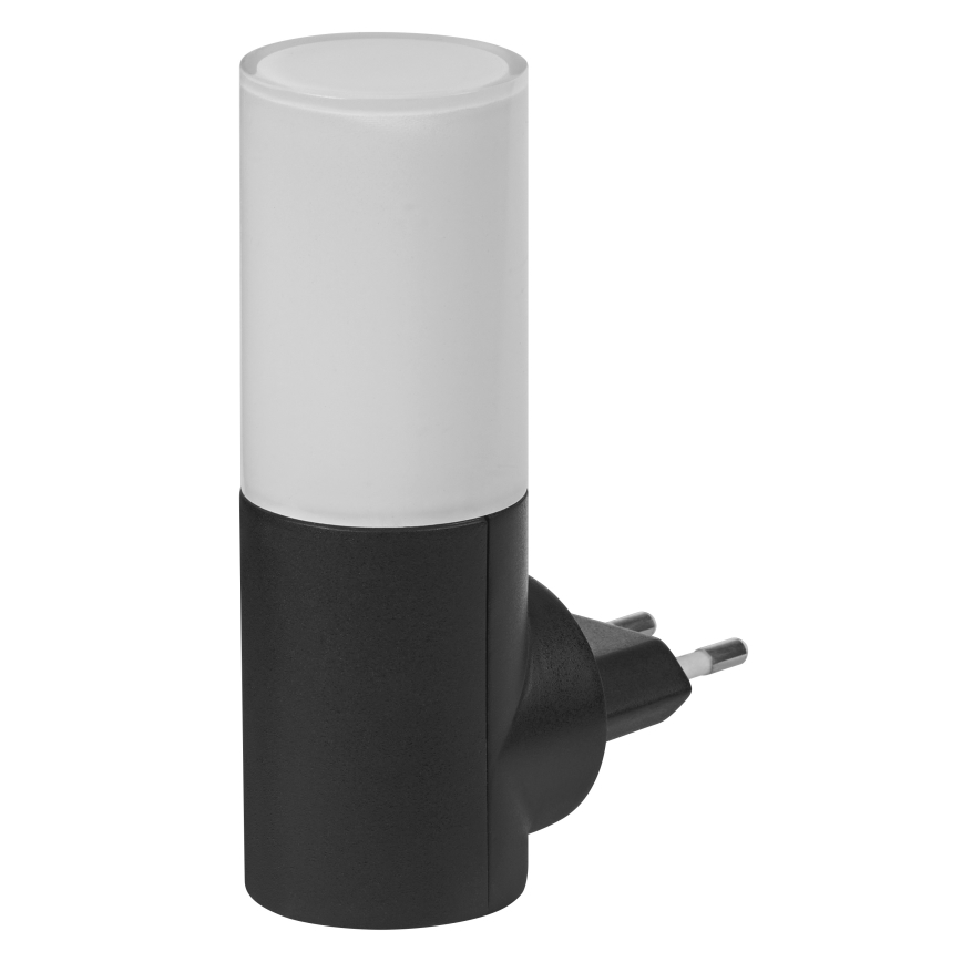 Osram - LED noćno svjetlo sa senzorom sumraka LUNETTA LED/0,2W/230V crna