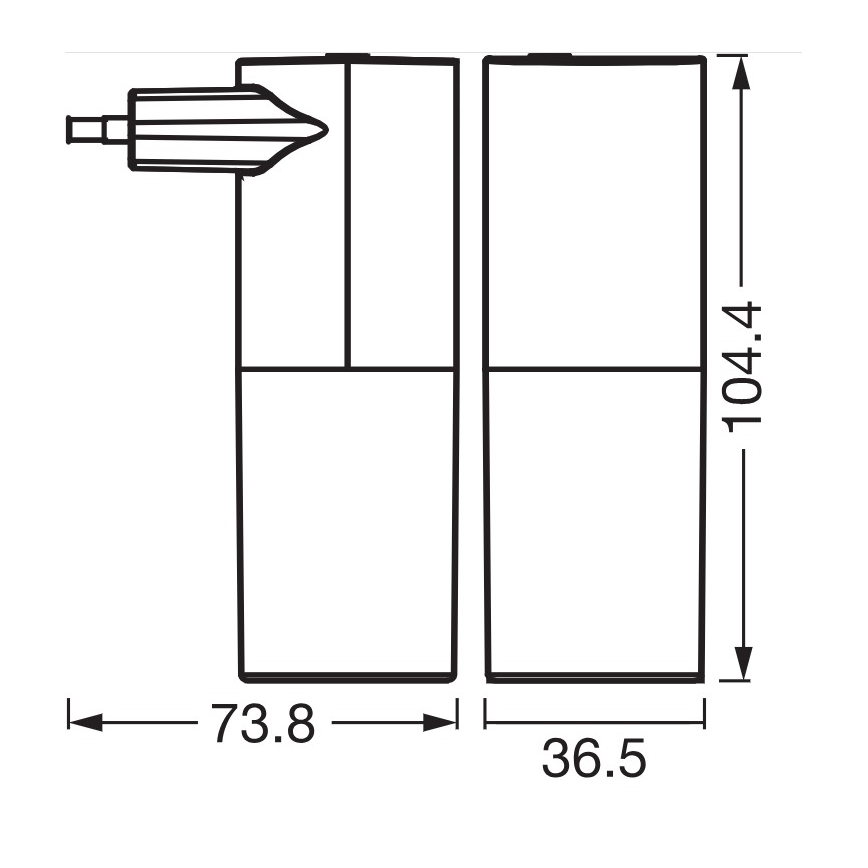 Osram - LED noćno svjetlo sa senzorom sumraka LUNETTA LED/0,2W/230V crna