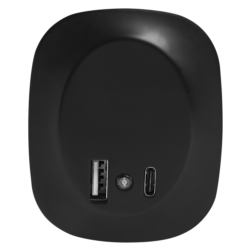 Osram - LED noćno svjetlo za utičnicu s senzorom i USB LUNETTA LED/12,5W/230V crna