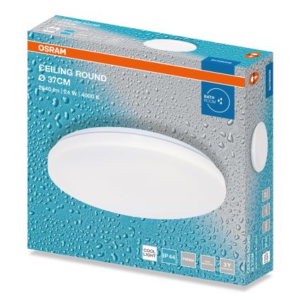 Osram - LED stropna svjetiljka za kupaonicu CEILING ROUND LED/24W/230V 4000K promjer 37 cm IP44 bijela