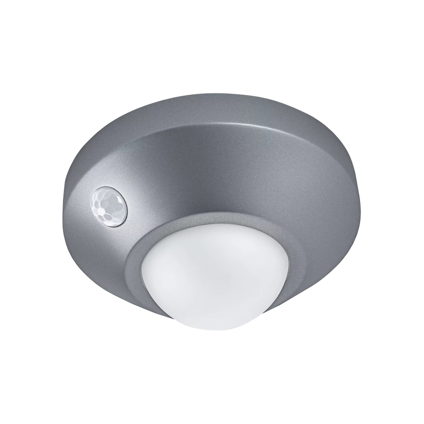 Osram - LED noćno svjetlo s senzorom NIGHTLUX LED/2W/3xAA, srebrno