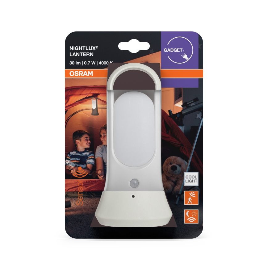 Osram - LED orijentacijska svjetiljka s senzorom pokreta i sumraka MOBILE LED/0,7W/4xAAA bijela