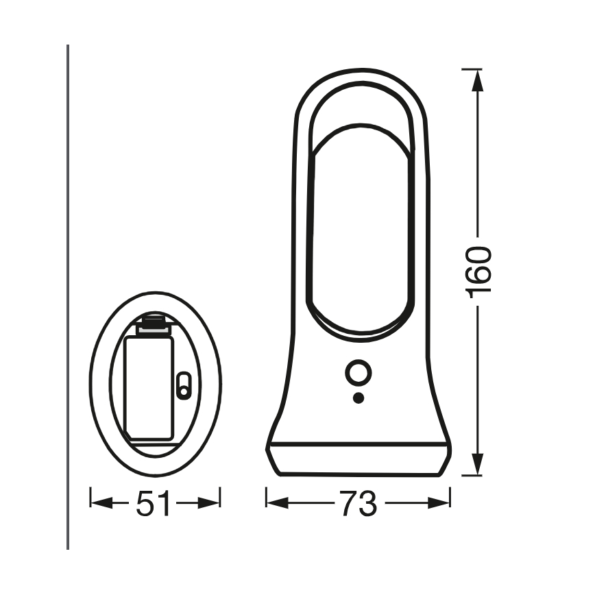 Osram - LED orijentacijska svjetiljka s senzorom pokreta i sumraka MOBILE LED/0,7W/4xAAA bijela