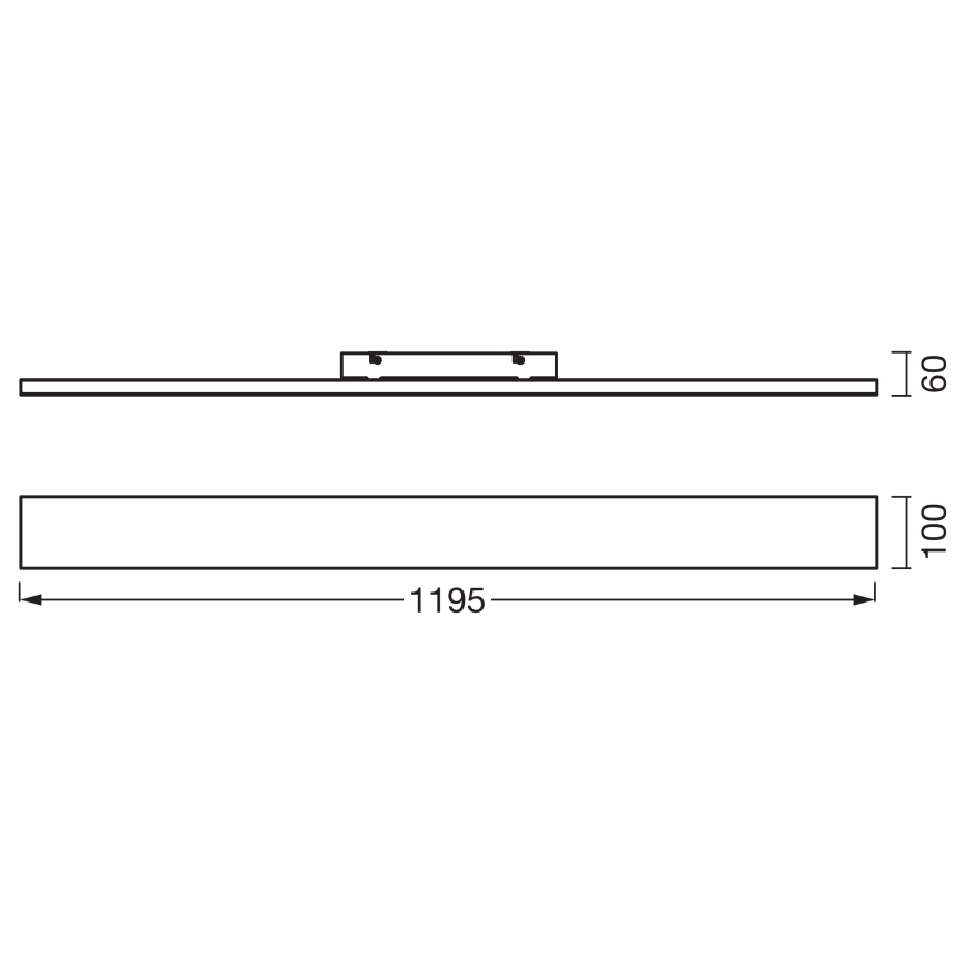 Osram - LED Panel za nadgradnu montažu PLANON LED/30W/230V 3000K 10x120 cm bijela