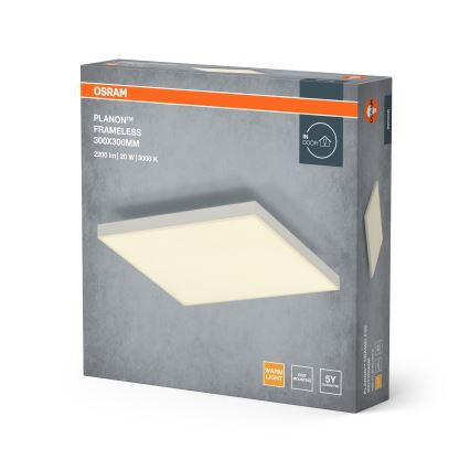 Osram - LED panel za površinsku montažu PLANON LED/20W/230V 3000K 30x30 cm bijela