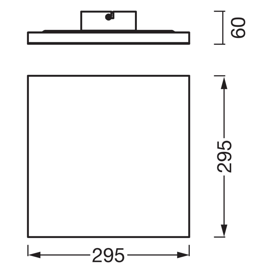 Osram - LED panel za površinsku montažu PLANON LED/20W/230V 3000K 30x30 cm bijela