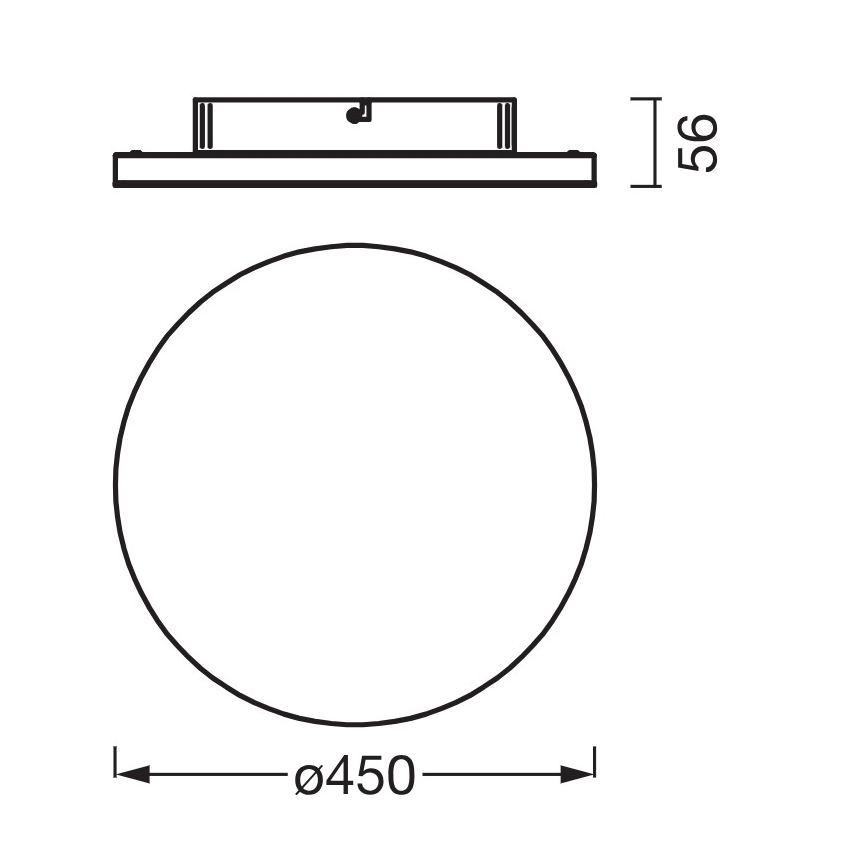 Osram - LED panel za površinsku montažu PLANON LED/28W/230V 3000K Ø 45 cm bijela