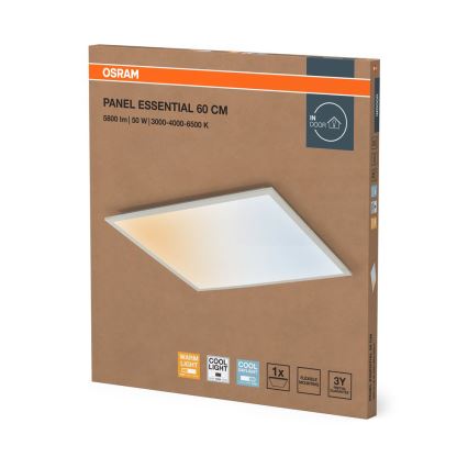 Osram - LED panel za spušteni strop PANEL ESSENTIAL LED/50W/230V 3000/4000/6500K 60x60 cm bijela