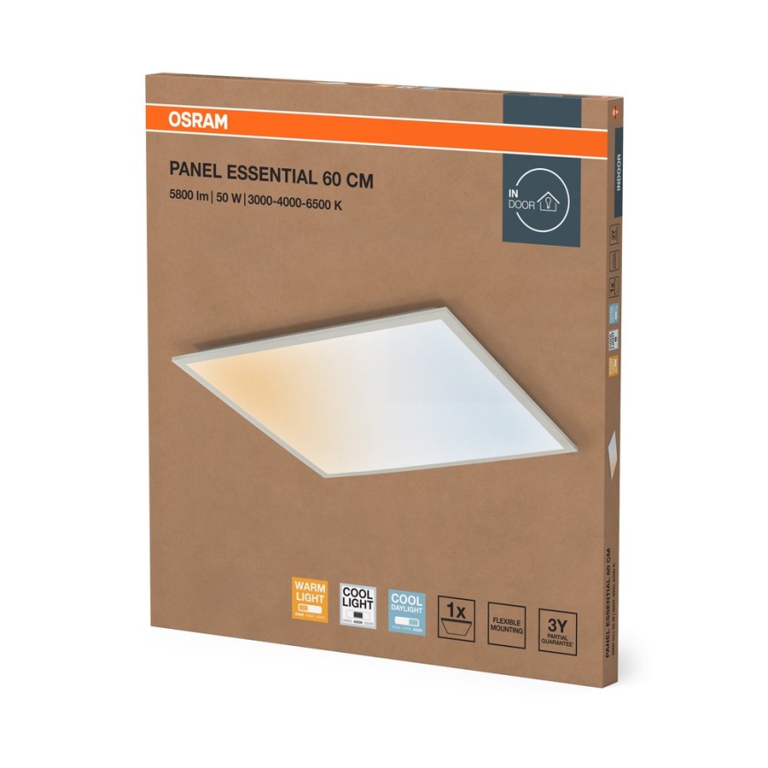 Osram - LED panel za spušteni strop PANEL ESSENTIAL LED/50W/230V 3000/4000/6500K 60x60 cm bijela