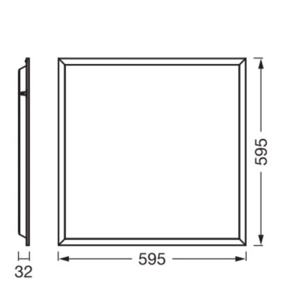 Osram - LED panel za spušteni strop PANEL ESSENTIAL LED/50W/230V 3000/4000/6500K 60x60 cm bijela