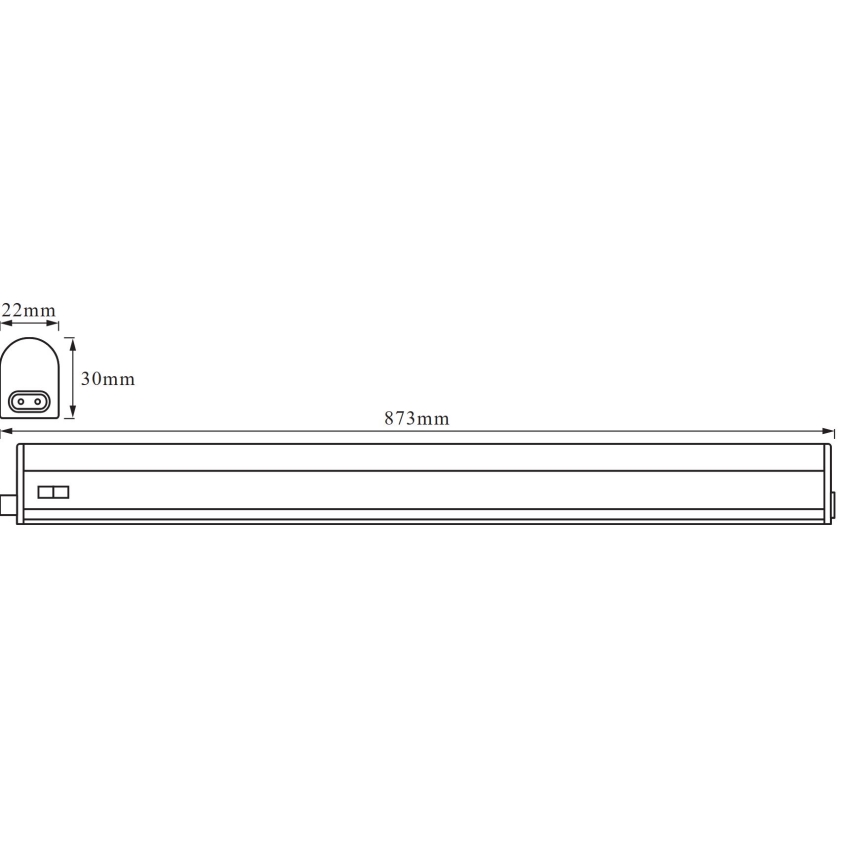 Osram - LED Podelementna svjetiljka BATTEN LED/10W/230V
