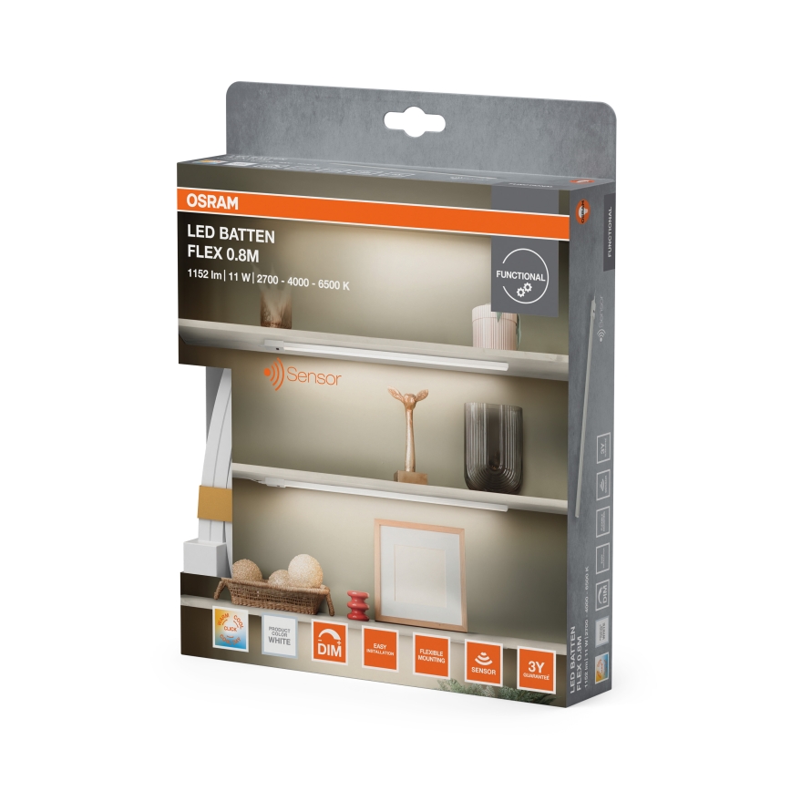 Osram - LED prigušivo svjetlo za ugradnju ispod ormarića s senzorom pokreta BATTEN LED/11W/230V 2700/4000/6500K 81,7 cm bijela