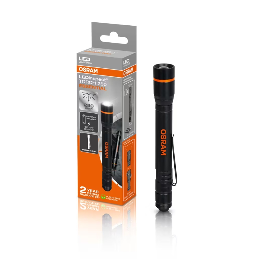 Osram - LED ručna svjetiljka s prigušivanjem LEDINSPECT TORCH 250 ESSENTIAL LED/2W/2xAAA IP44