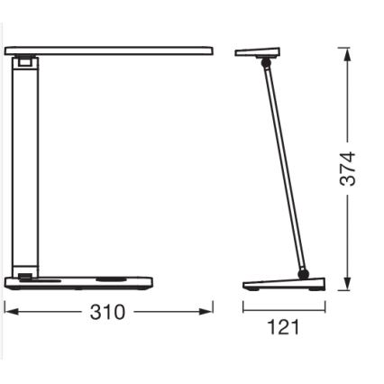 Osram - LED stolna lampa s mogućnošću prigušivanja OFFICE LINE LED/17W/230V 3000/4000/6500K bijela