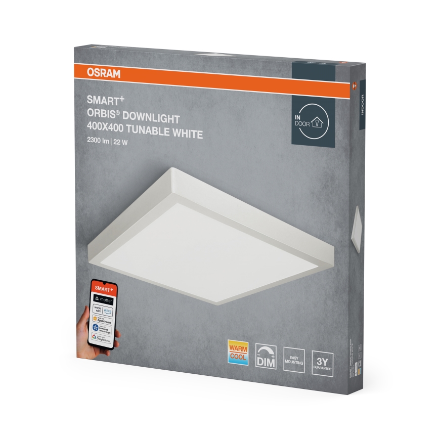 Osram - LED prigušivo stropno svjetlo SMART+ downlight LED/22W/230V 40x40 cm 3000-6500K Wi-Fi